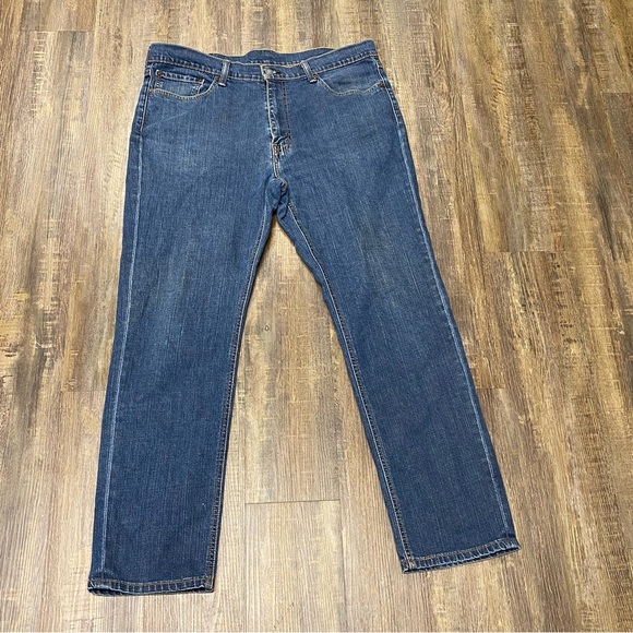 Levi's 541 Relaxed Fit Blue Jeans Mens 38x32 - Picture 5 of 15